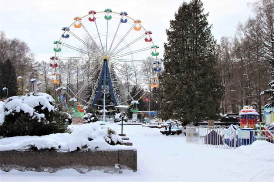 Карусели в коломенском парке Мира работают в зимние выходные