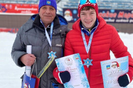 Озерчанин Максим Долматов стал победителем Всероссийского детского лыжного фестиваля «Крещенские морозы»