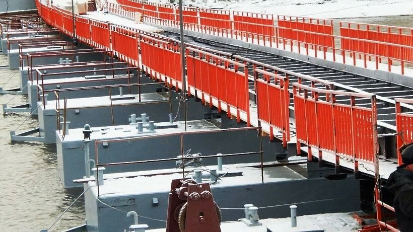 Митяевский наплавной мост в Коломне закрыли для движения транспорта